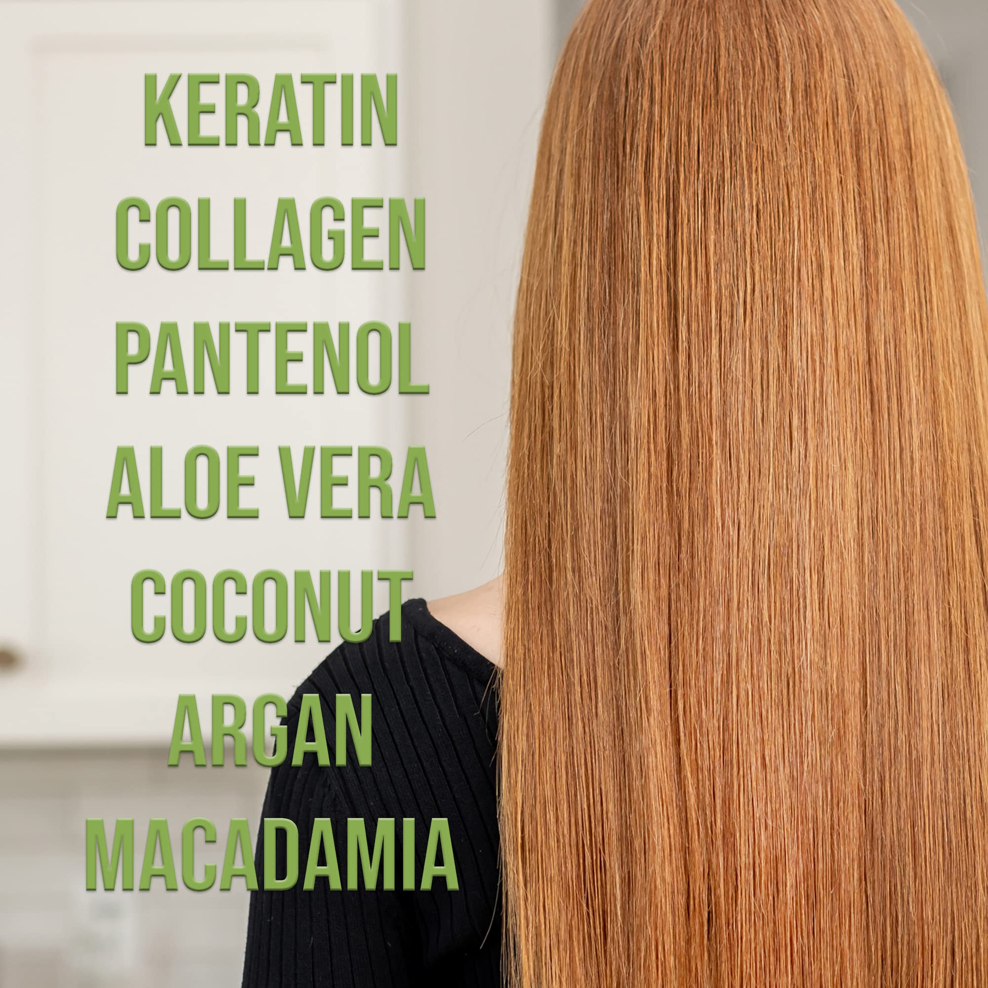 Arllison Botox Hair Treatment smooth, glossy hair texture close-up