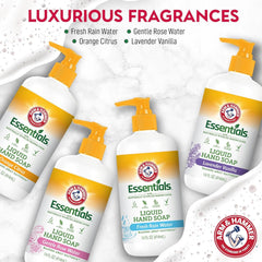Arm & Hammer liquid hand soap softens skin while cleansing for daily use.