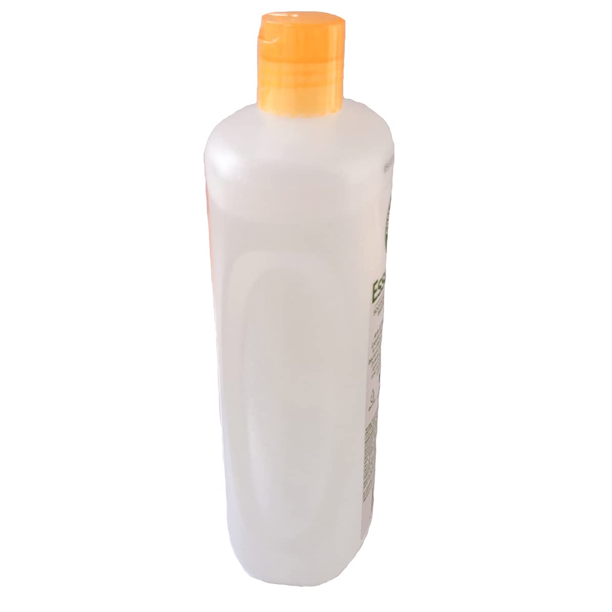 Arm & Hammer Essentials Kitchen Fresh orange-scented liquid soap bottle beside sink.