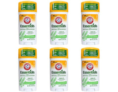 Arm & Hammer Essentials Natural Deodorant Fresh stick 6-pack keeps underarms odor-free all day.