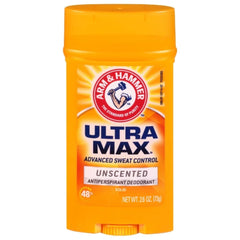 Arm & Hammer ULTRAMAX invisible solid deodorant pack of five delivers long-lasting dryness and fragrance-free protection.