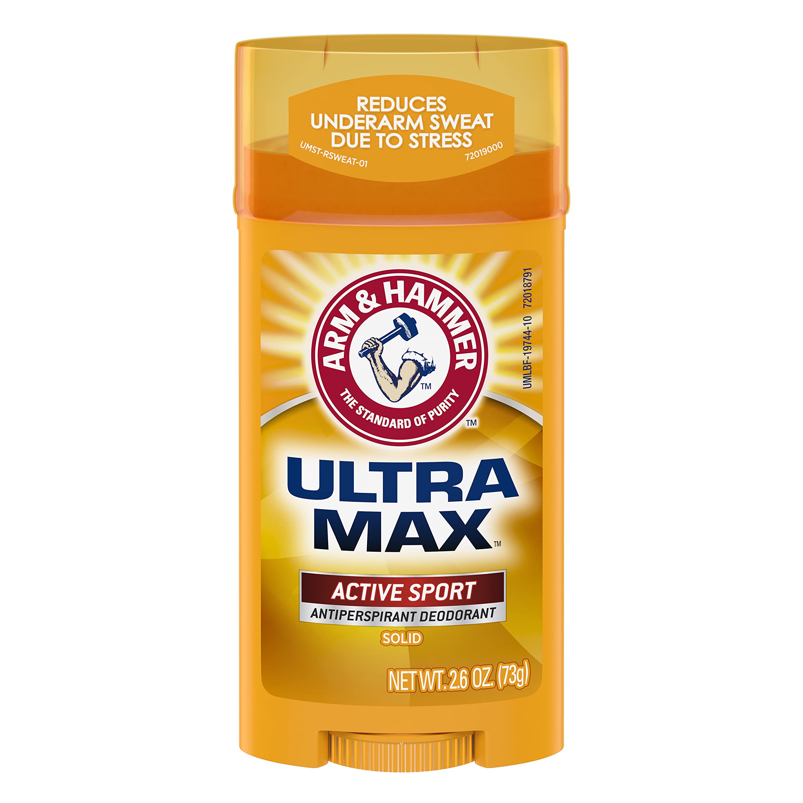 Arm & Hammer Ultramax baking soda deodorant highlights odor-control action