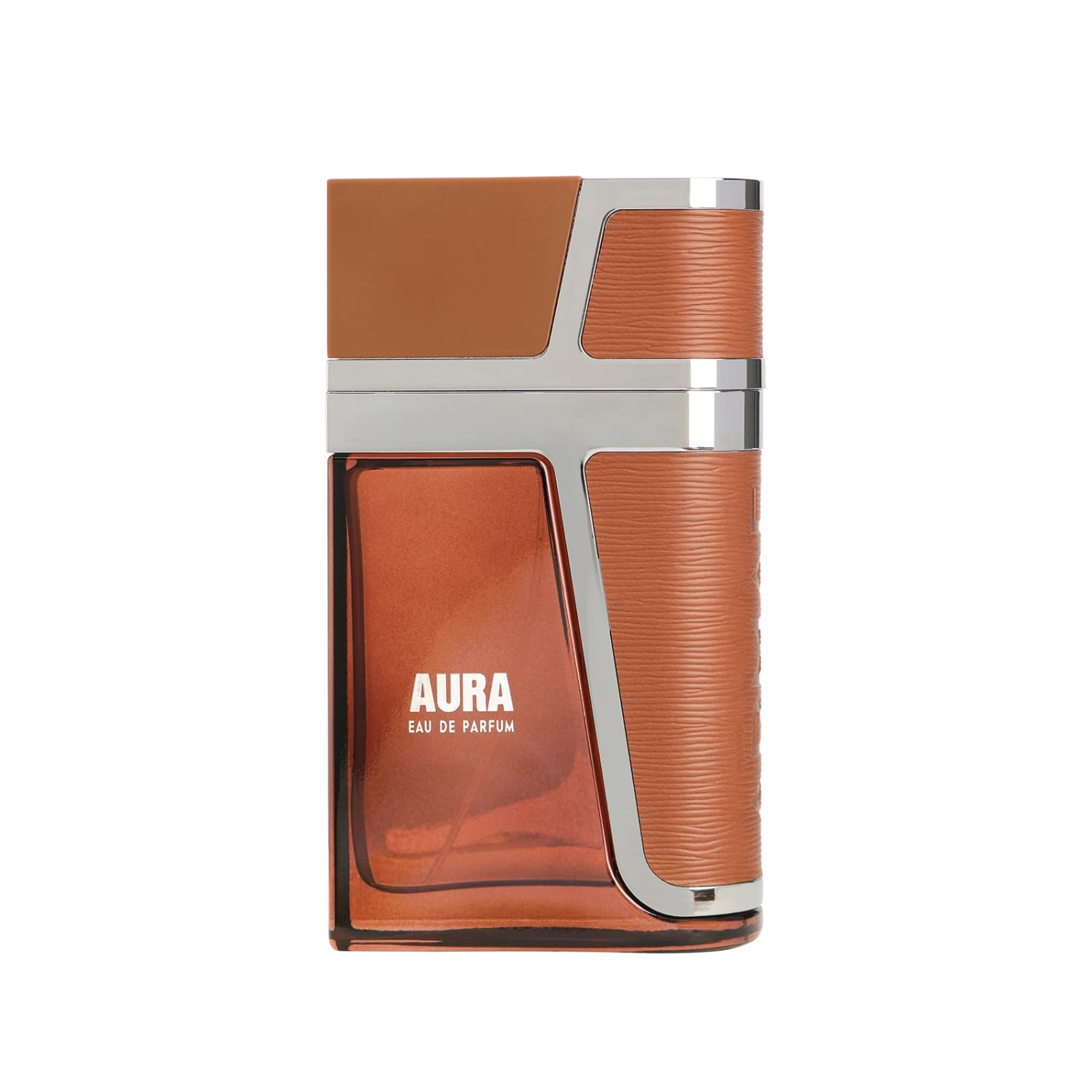 Armaf Aura amber-tones highlight warm base notes of musk and sandalwood