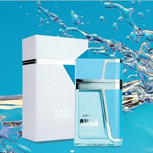 Armaf Aura Fresh travel-size 3-4 oz bottle ready for on-the-go.