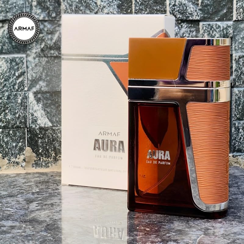 Armaf Aura packaging box image signaling premium presentation and gifting potential