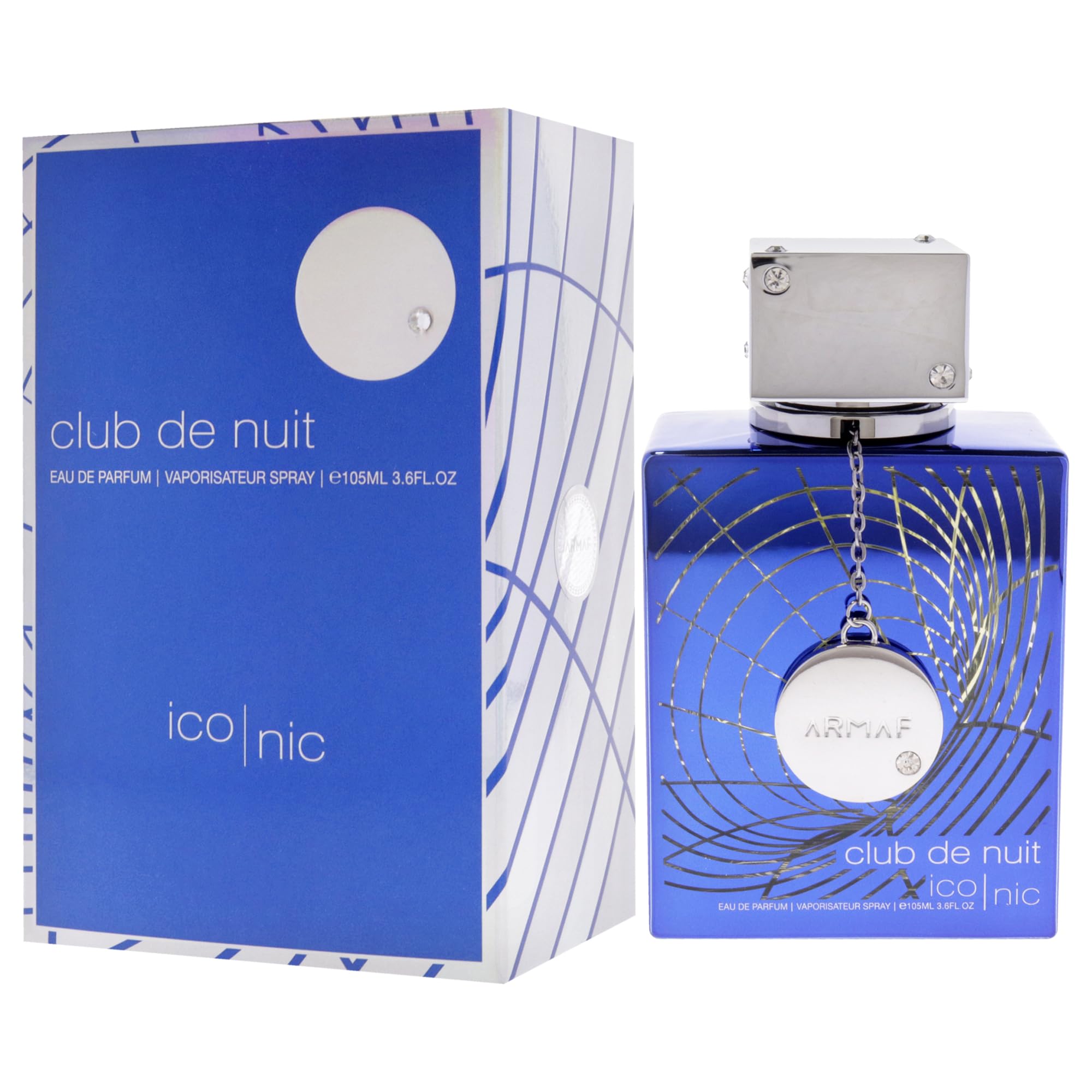 Armaf Club de Nuit Blue Iconic spray-action, refreshing opening with subtle spice.