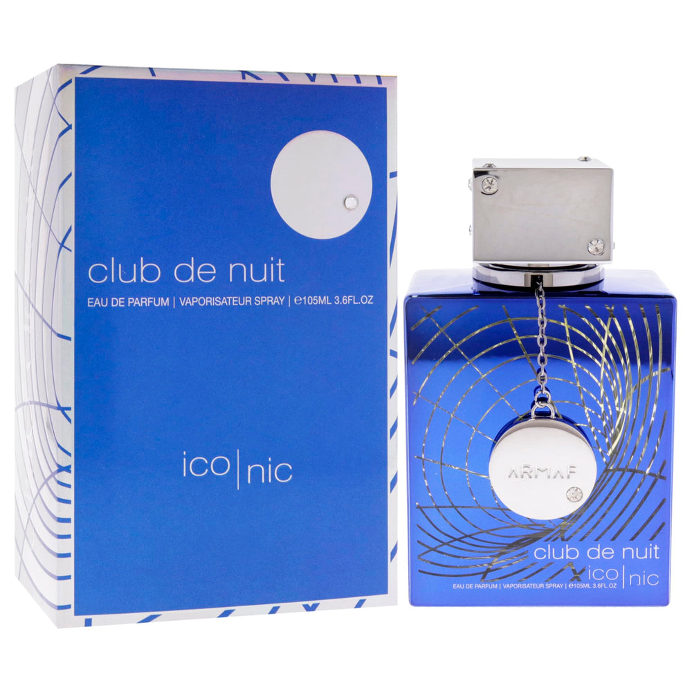 Armaf Club de Nuit Blue Iconic top-notes graphic, grapefruit and mint for a crisp opening.