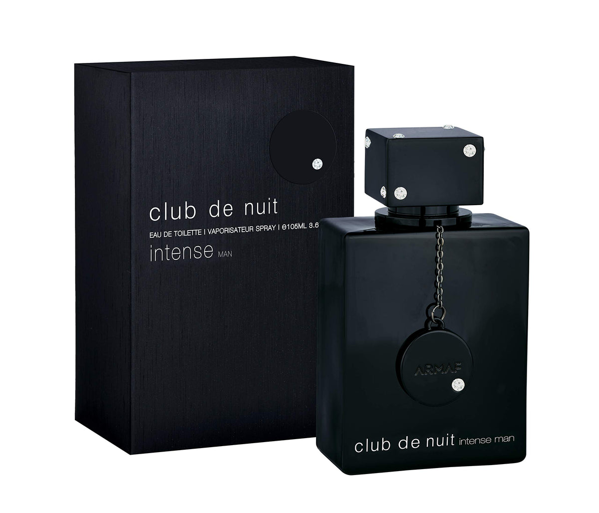 Armaf Club de Nuit Intense bottle front bold evening fragrance for confident nights.
