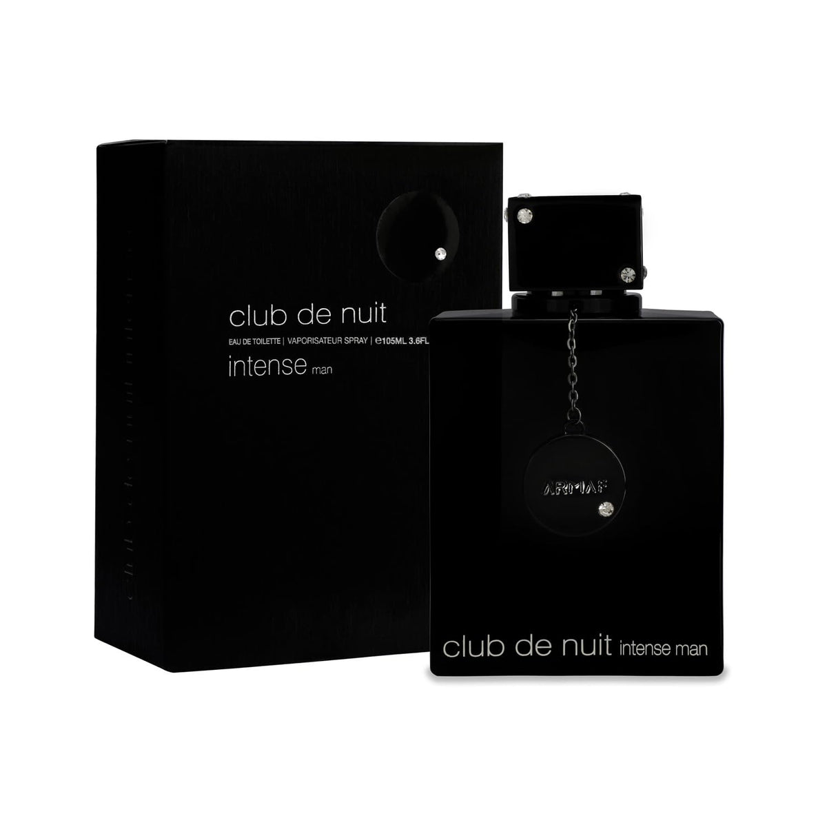 Armaf Club de Nuit Intense Man EDT bottle front—bold, versatile fragrance for evenings.
