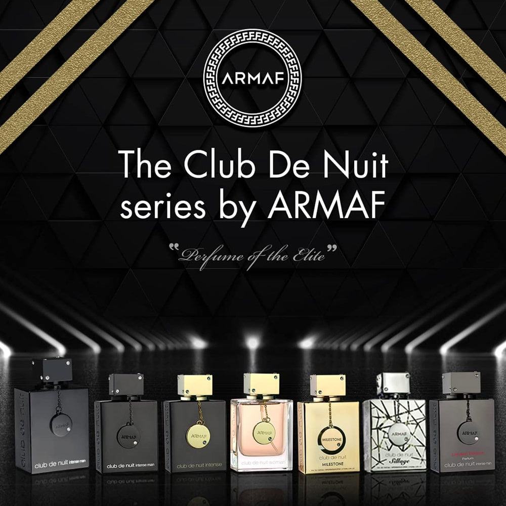 Armaf Club De Nuit Intense Man splash bottle, ready for on-the-go scent touch-ups.