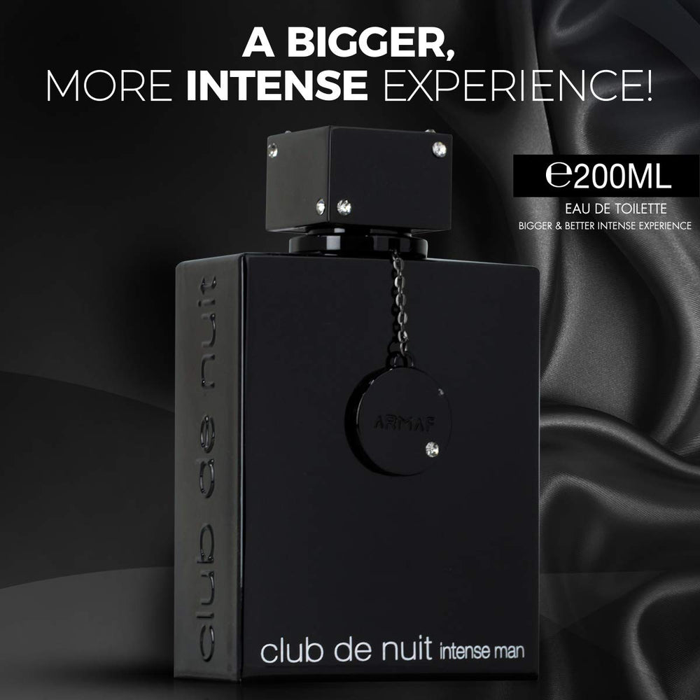 Armaf Club De Nuit Intense Man spray action highlights long-lasting scent projection.