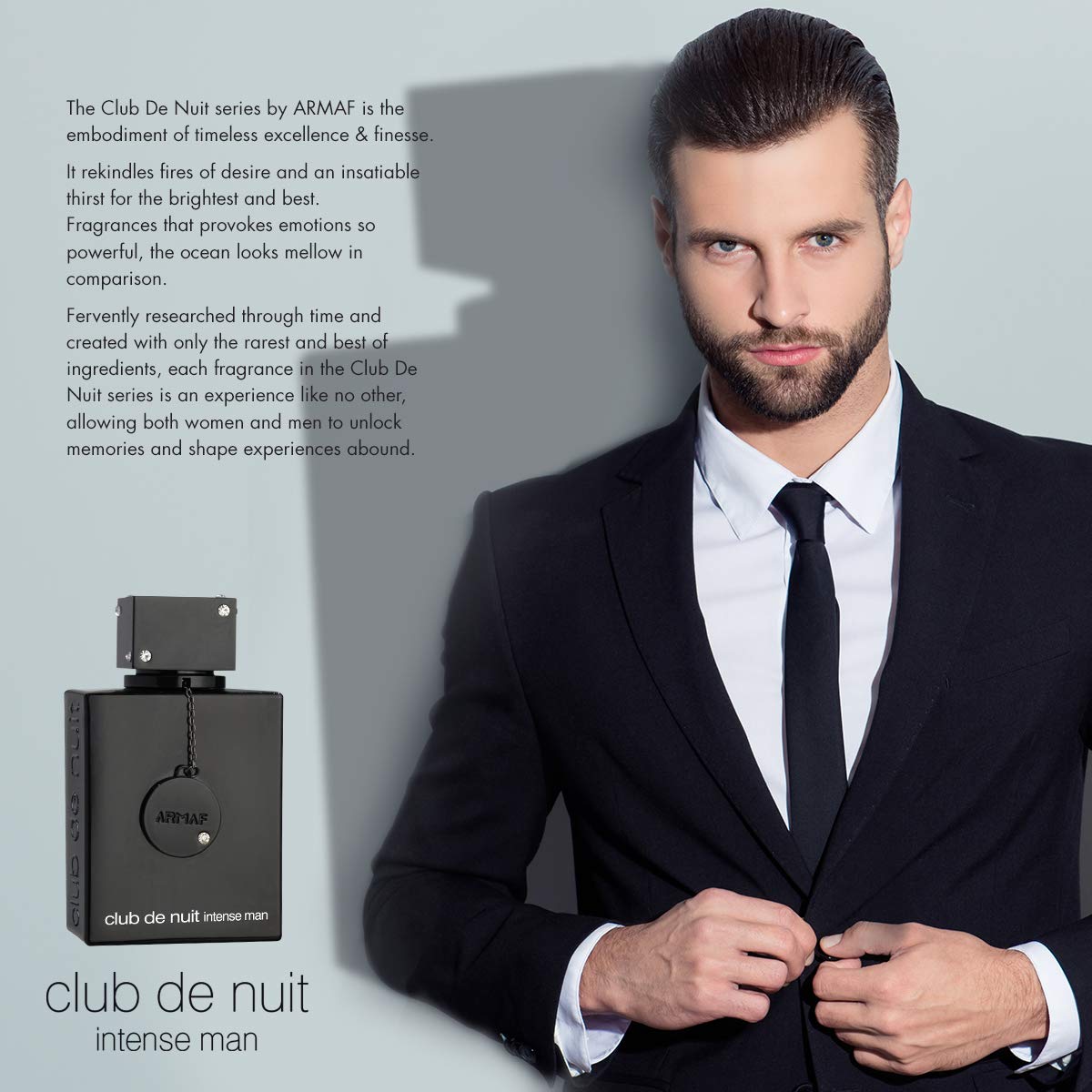 ARMAF Club De Nuit Intense middle notes image: Jasmine and Rose with Birch add elegant, smoky depth.