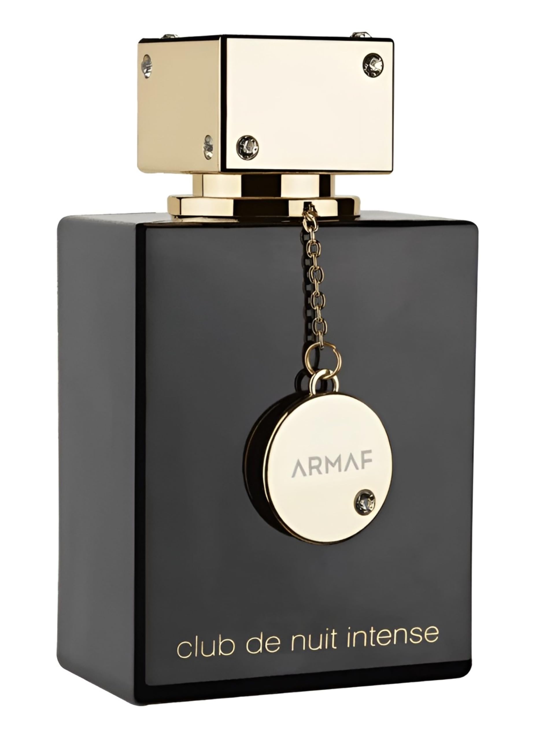 Armaf Club De Nuit Intense Woman bottle showcasing sleek glass flacon for all-day fragrance.