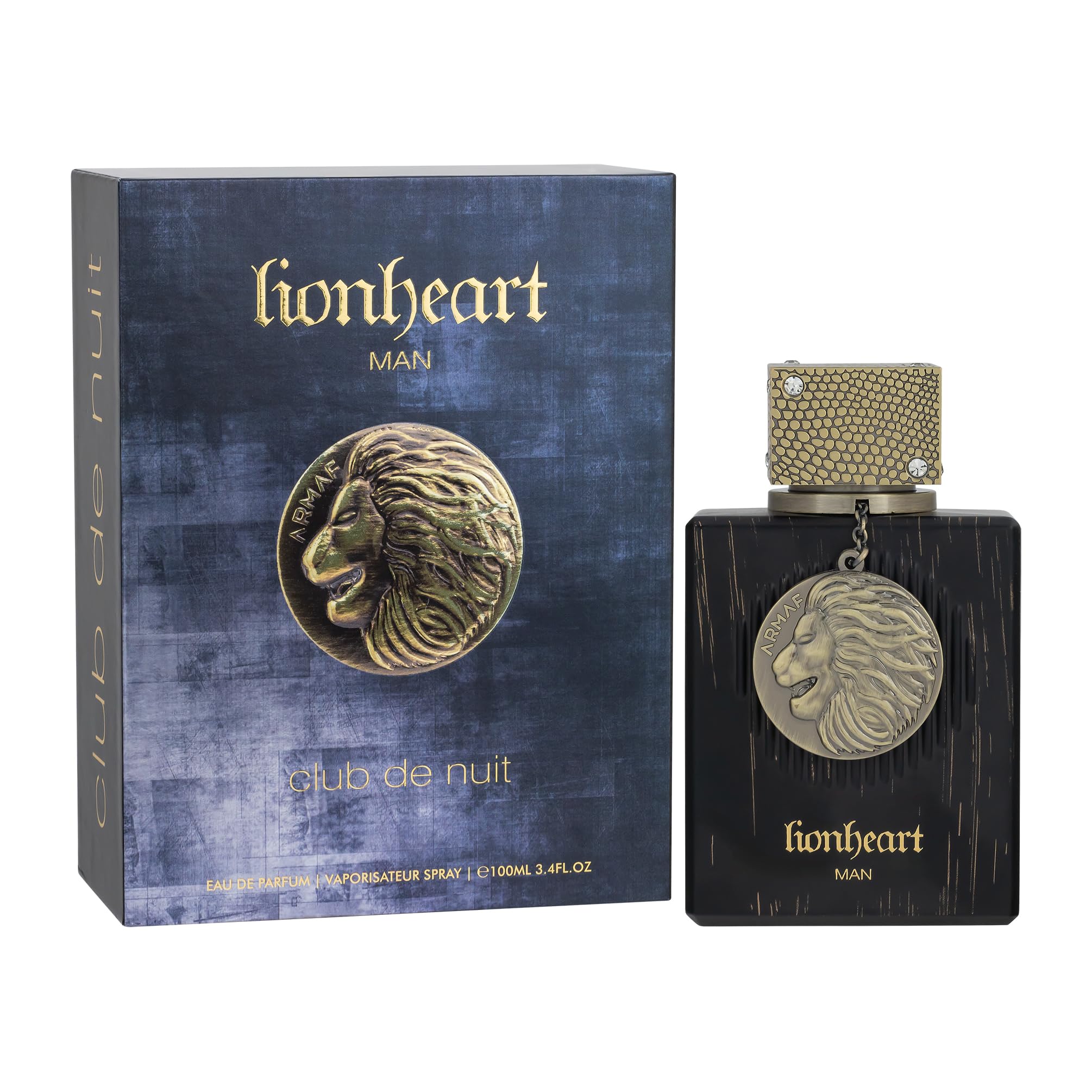 Armaf Club De Nuit Lion Heart packaging box appears gift-ready.