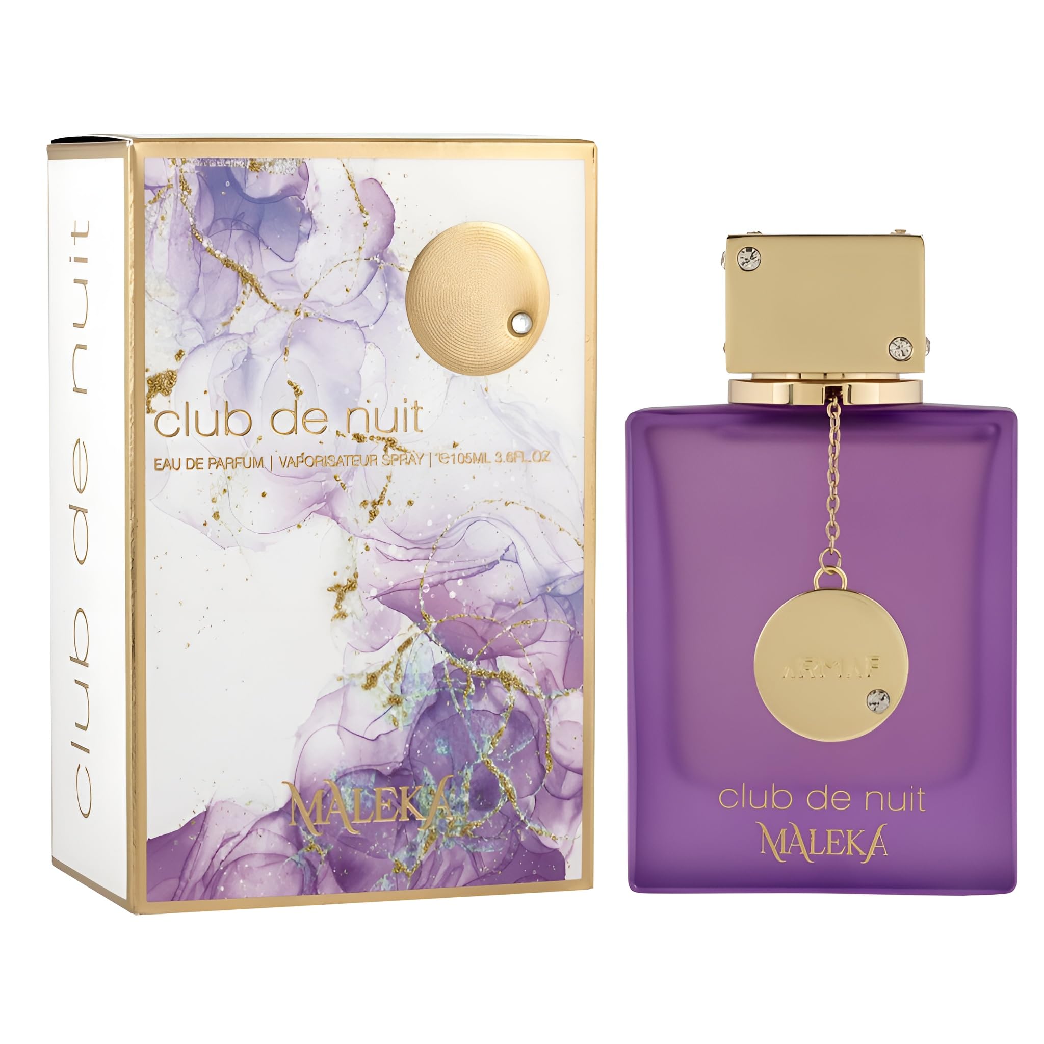 Armaf Club De Nuit Maleka packaging box emphasizes gift-ready elegance.
