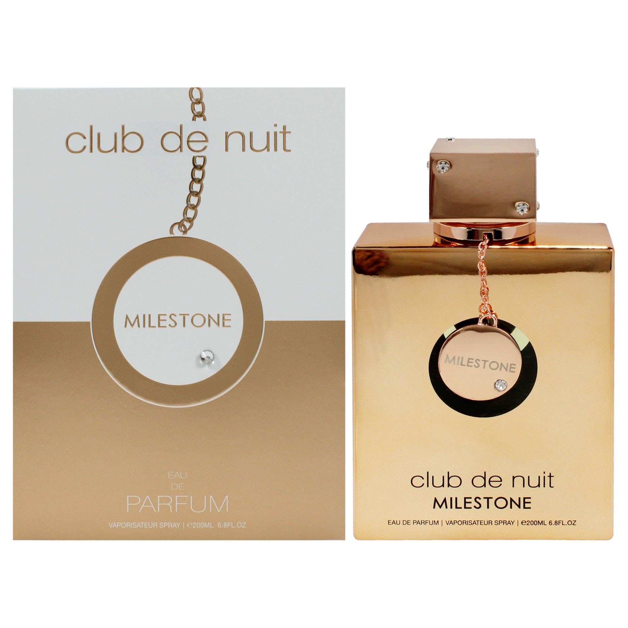 Armaf Club De Nuit Milestone bottle front showcases sleek design for everyday confidence.