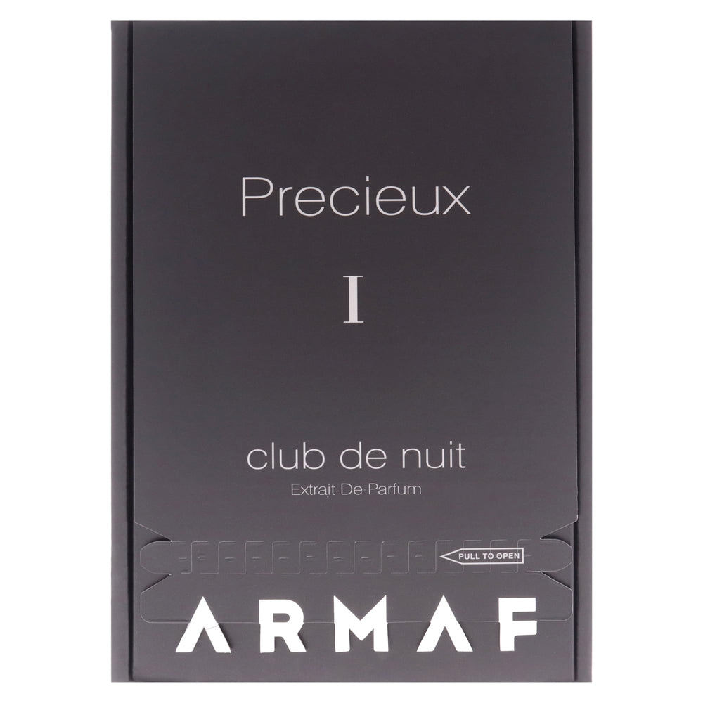 Armaf Club De Nuit Precieux amber-wood base creates sophisticated evening wear.