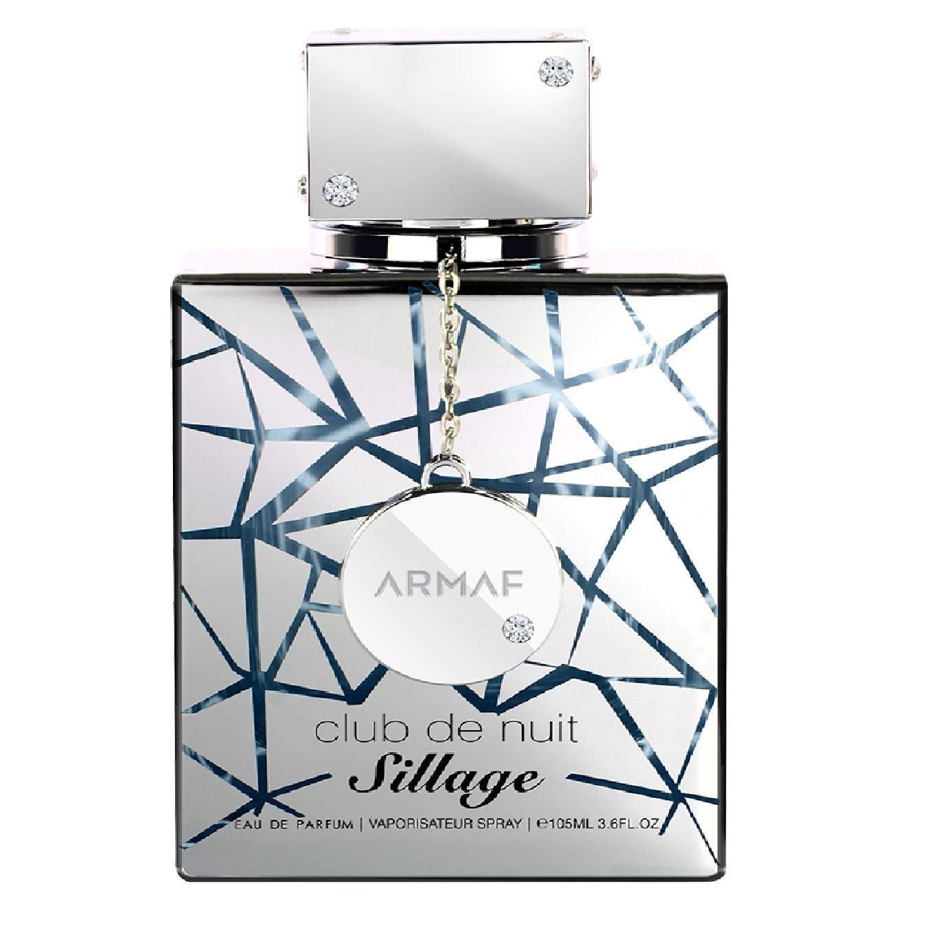 Armaf Club de Nuit Sillage bottle front shows bold presence for evenings.