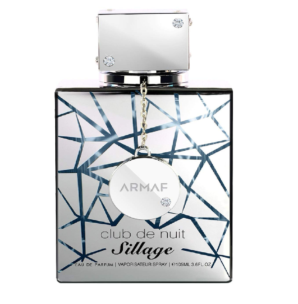 Armaf Club de Nuit Sillage bottle front shows bold presence for evenings.