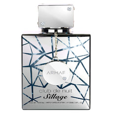 Armaf Club de Nuit Sillage bottle front shows bold presence for evenings.