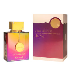 Armaf Club de Nuit Untold bottle closeup highlighting saffron and jasmine notes for allure