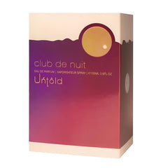 Armaf Club de Nuit Untold packaging box signals premium presentation and gifting appeal