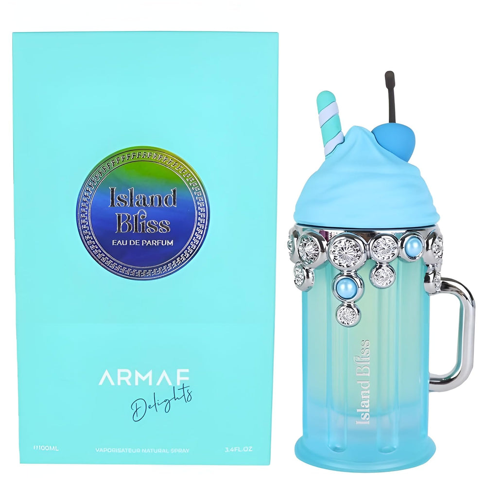 Armaf Delights Island Bliss crystal bottle evokes tropical mood