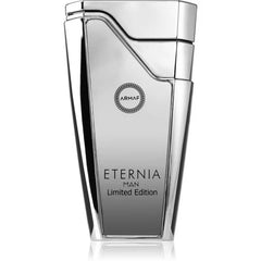 Armaf Eternia for Man bottle highlights a lasting oriental spicy fragrance