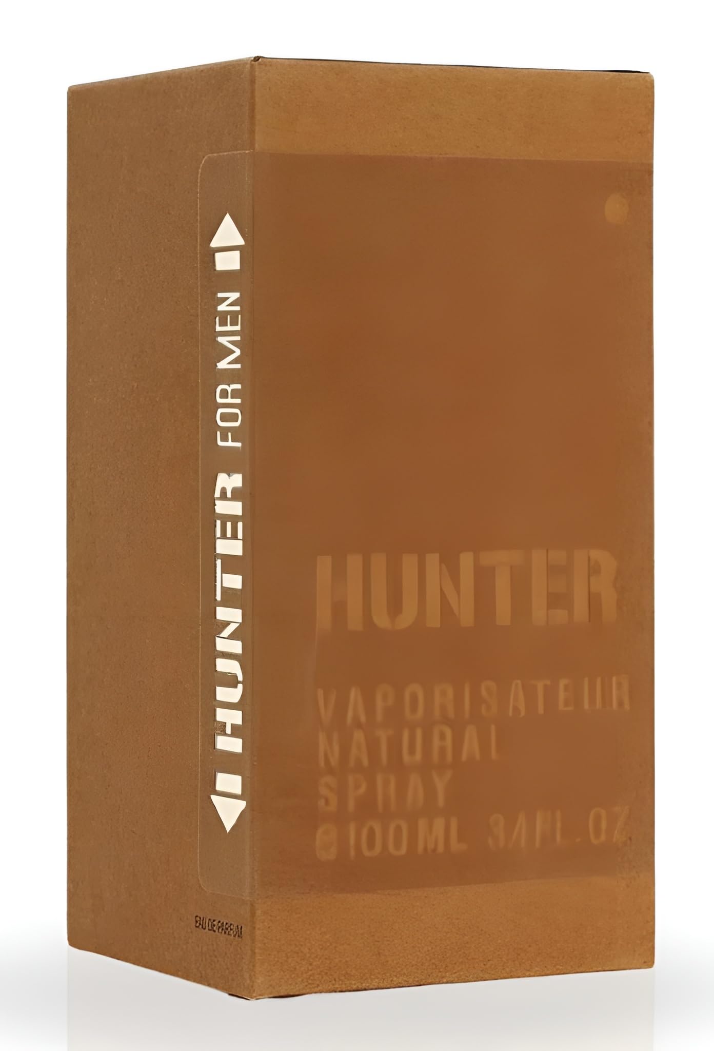 Armaf Hunter for Men EDT bottle cap close-up highlighting sleek premium grooming.