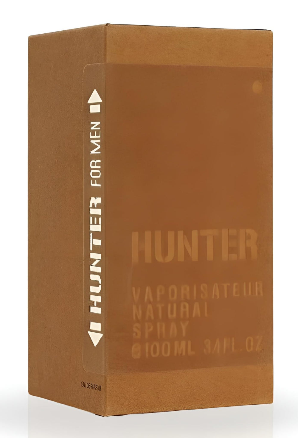 Armaf Hunter for Men EDT bottle cap close-up highlighting sleek premium grooming.