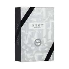 Armaf Infinity spray close-up highlighting long-lasting fragrance potential