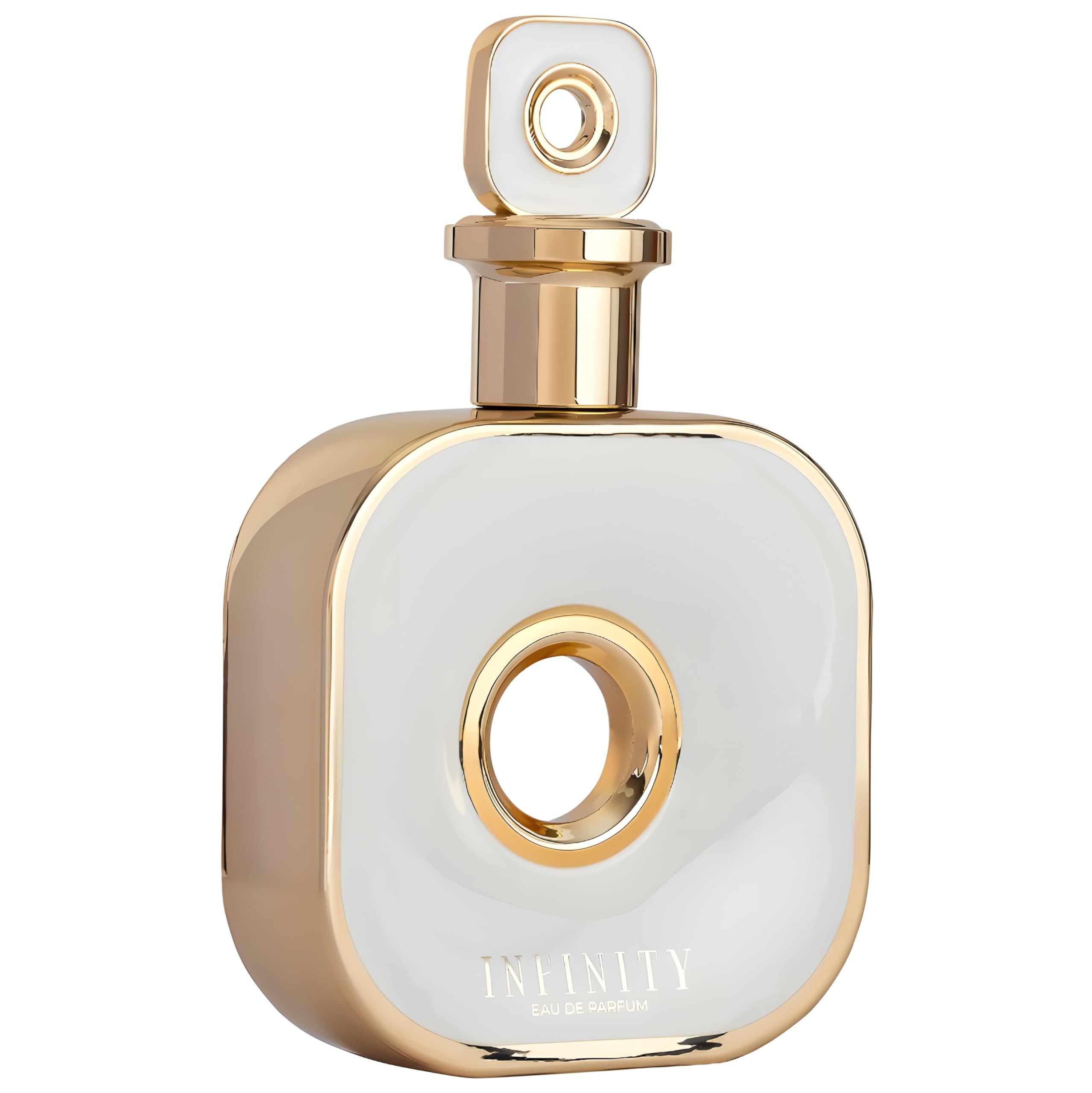 Armaf Infinity for Women heart notes close-up featuring ylang-ylang and jasmine bloom.
