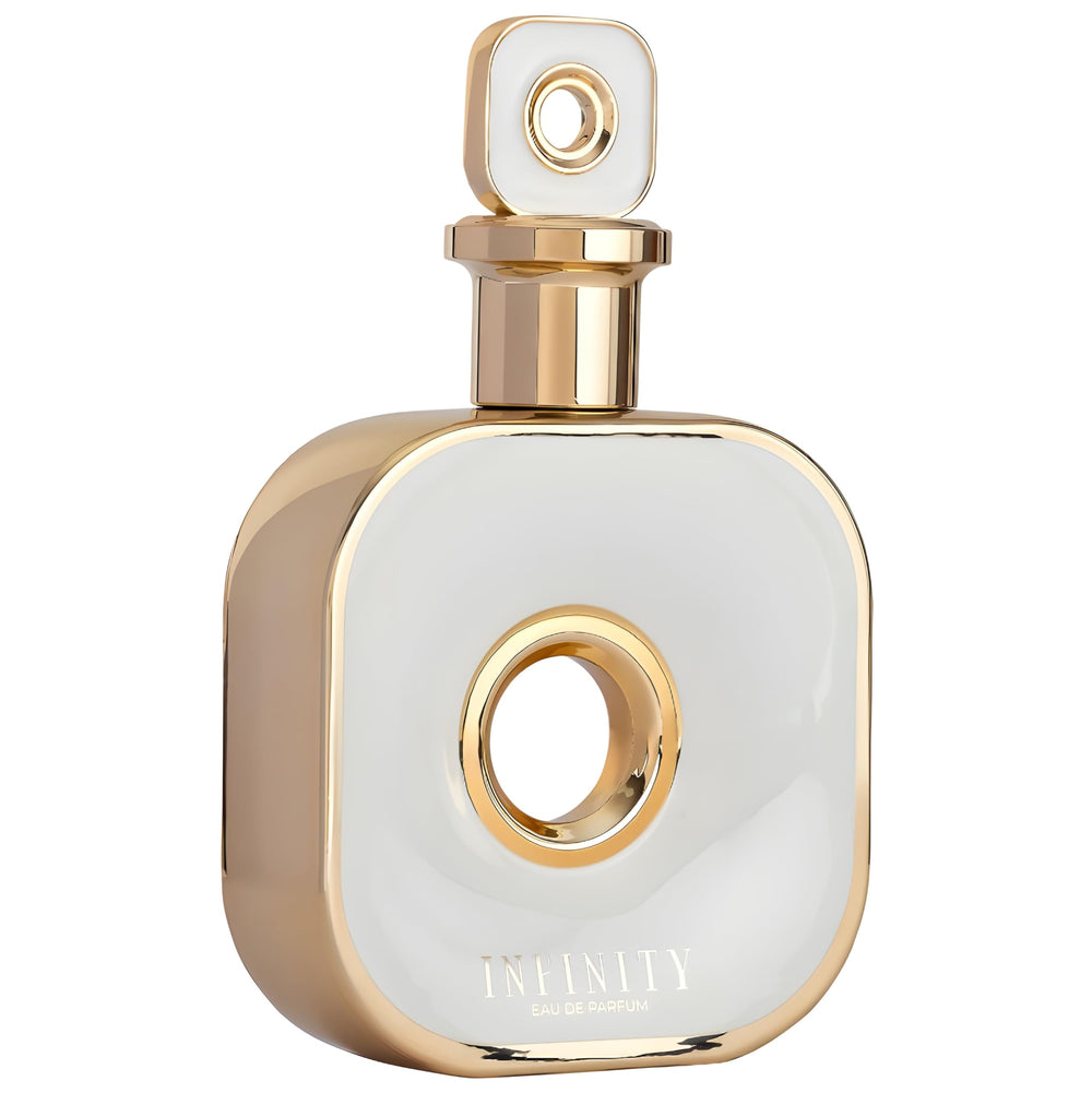 Armaf Infinity for Women heart notes close-up featuring ylang-ylang and jasmine bloom.