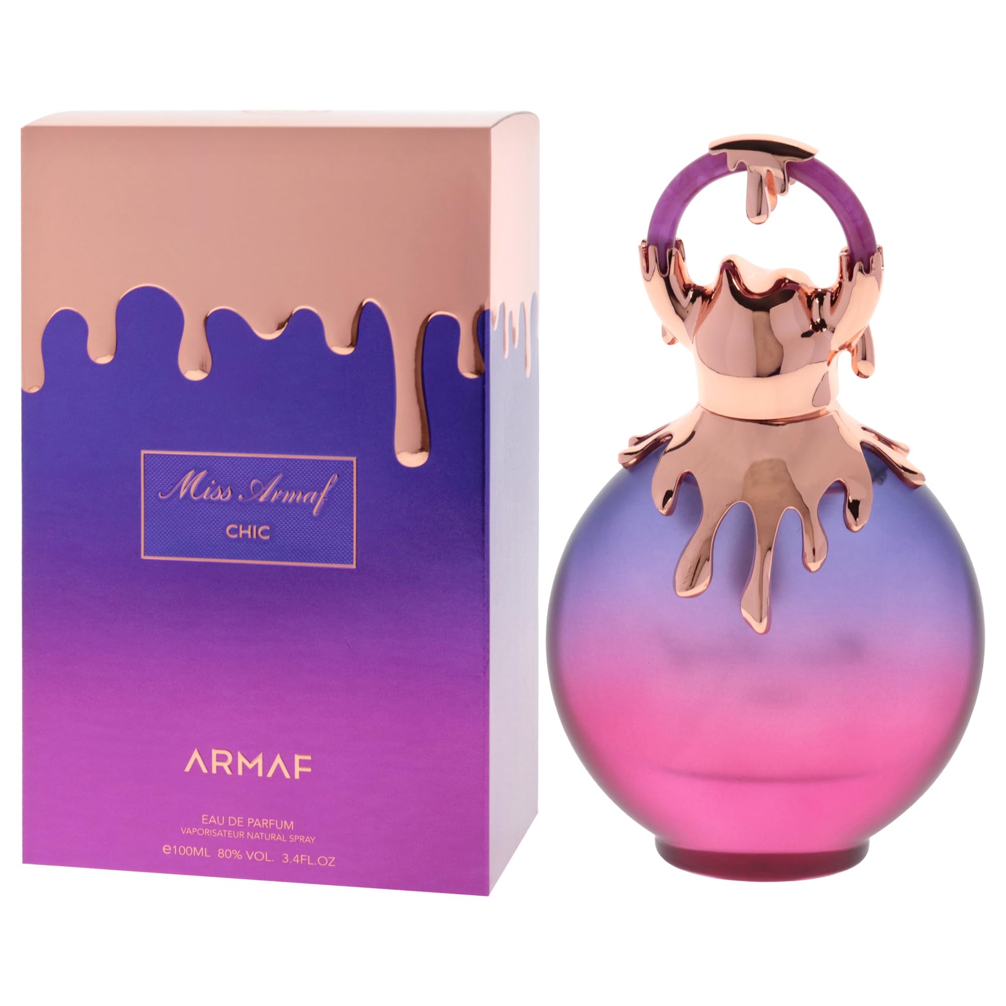 Miss Armaf Chic closeup cap highlighting premium packaging for gifting