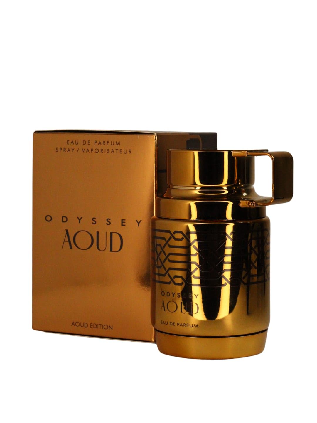 Armaf Odyssey Aoud Edition bottle top-angle captures bold design for collectors