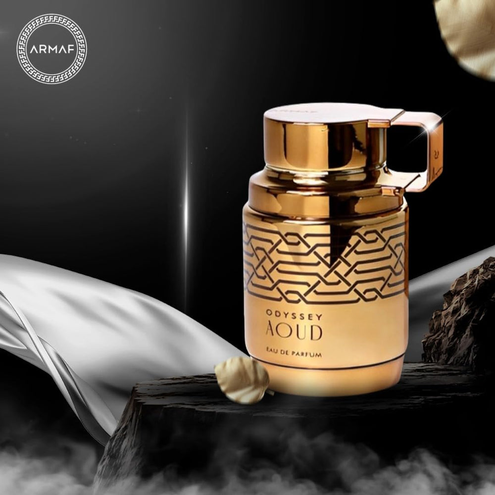 Armaf Odyssey Aoud Edition cap closeup emphasizes premium craftsmanship for gifting
