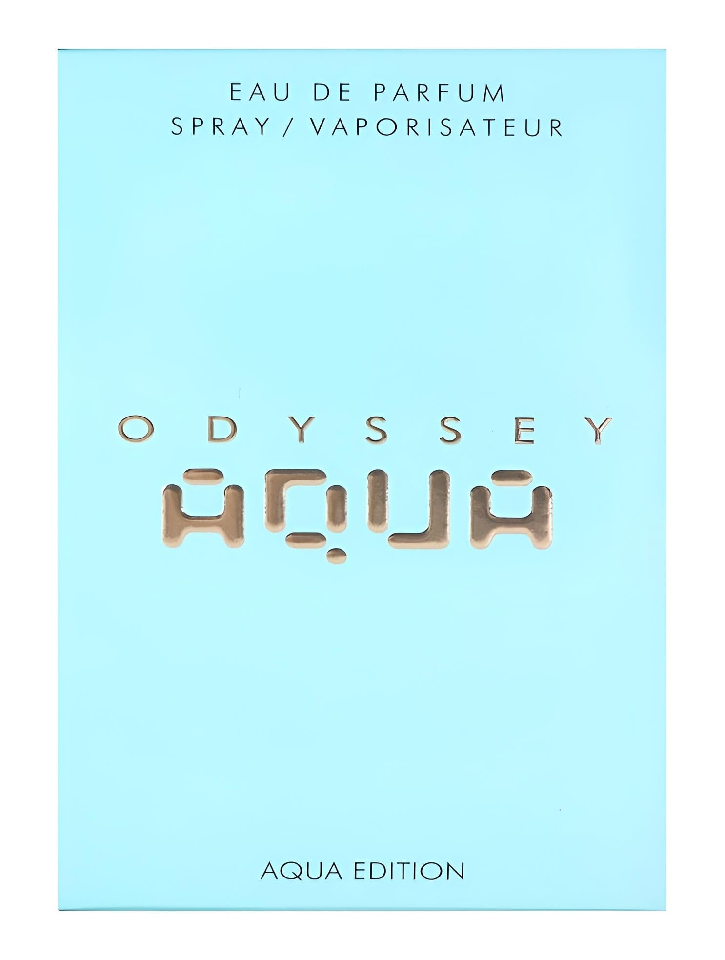 Armaf Odyssey Aqua EDP on wood surface evokes fresh, outdoor-ready vibe.