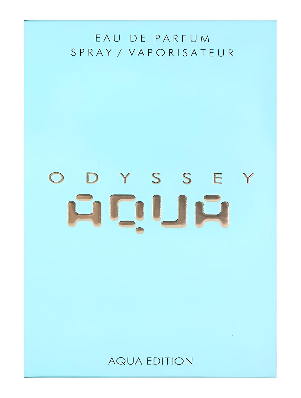Armaf Odyssey Aqua EDP on wood surface evokes fresh, outdoor-ready vibe.