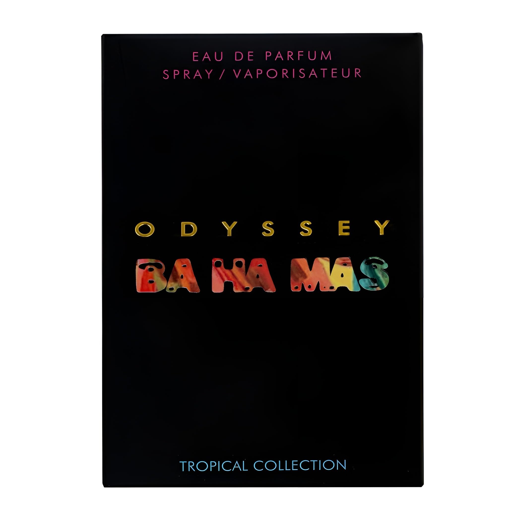 Armaf Odyssey Ba Ha Mas tropical-collection branding evokes vacation-ready unisex appeal