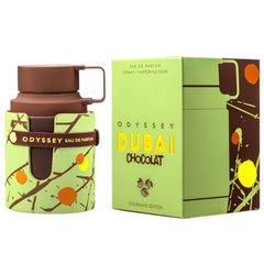 Armaf Odyssey Dubai Chocolat packaging box emphasizes a gift-ready presentation.