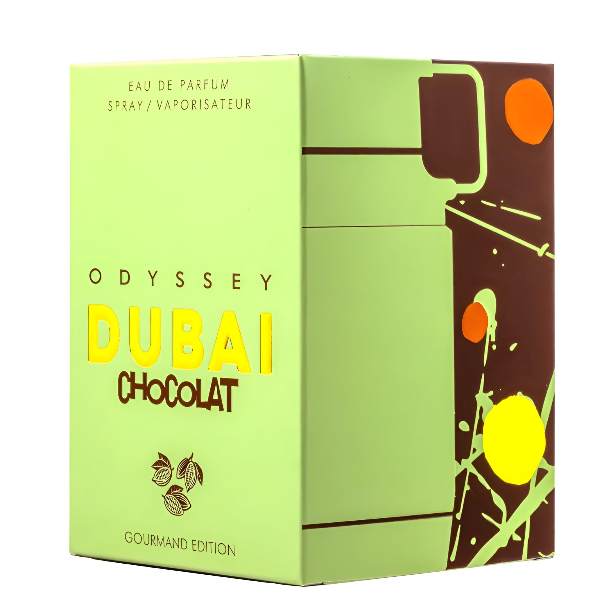 Armaf Odyssey Dubai Chocolat vanilla-symphony evokes smooth sweetness for daytime wear.
