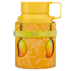 Armaf Odyssey Go Mango bottle front showing tropical vibe for daytime wear