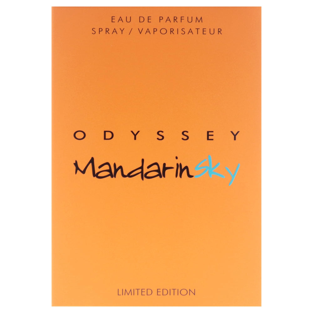 Armaf Odyssey Mandarin Sky mist emission hints at vibrant citrus launch.
