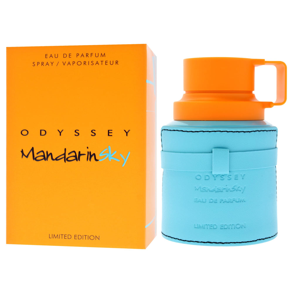 Armaf Odyssey Mandarin Sky cap detail shows contemporary styling for urban scent lovers