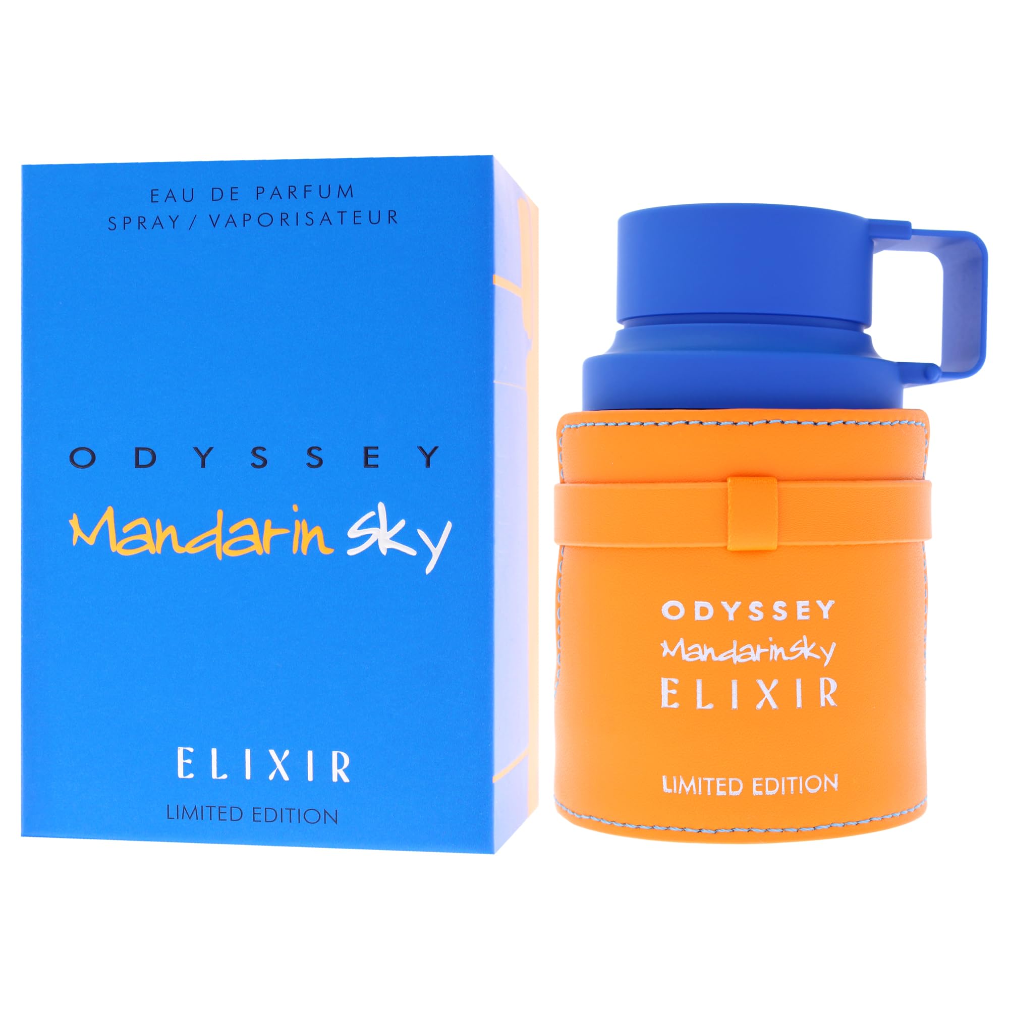 Armaf Odyssey Mandarin Sky packaging box presents limited edition allure for collector fans.