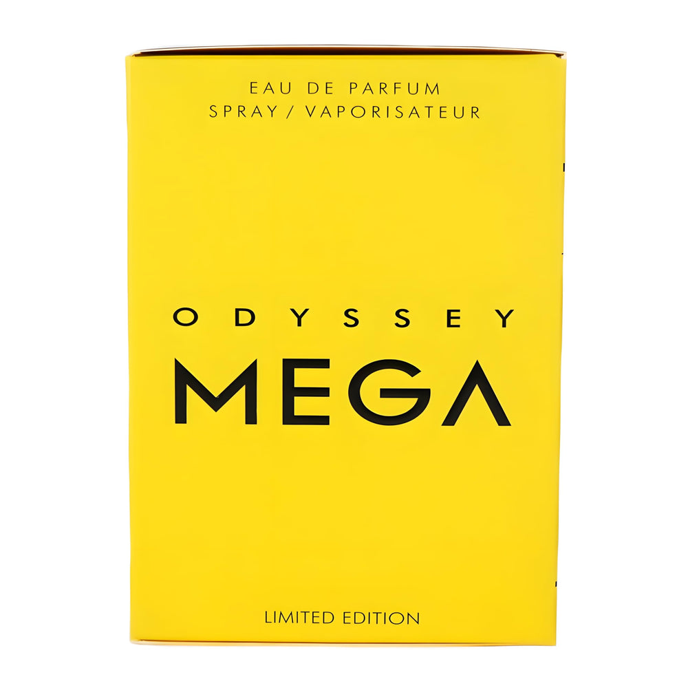 Armaf Odyssey Mega Limited Edition model shot conveys bold, modern presence and versatile day-to-night wear.