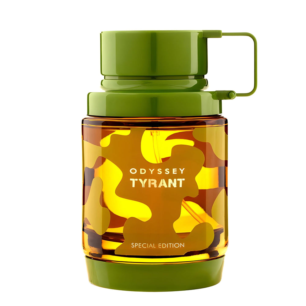 Armaf Odyssey Tyrant EDP bottle highlights bold masculine scent for evening wear