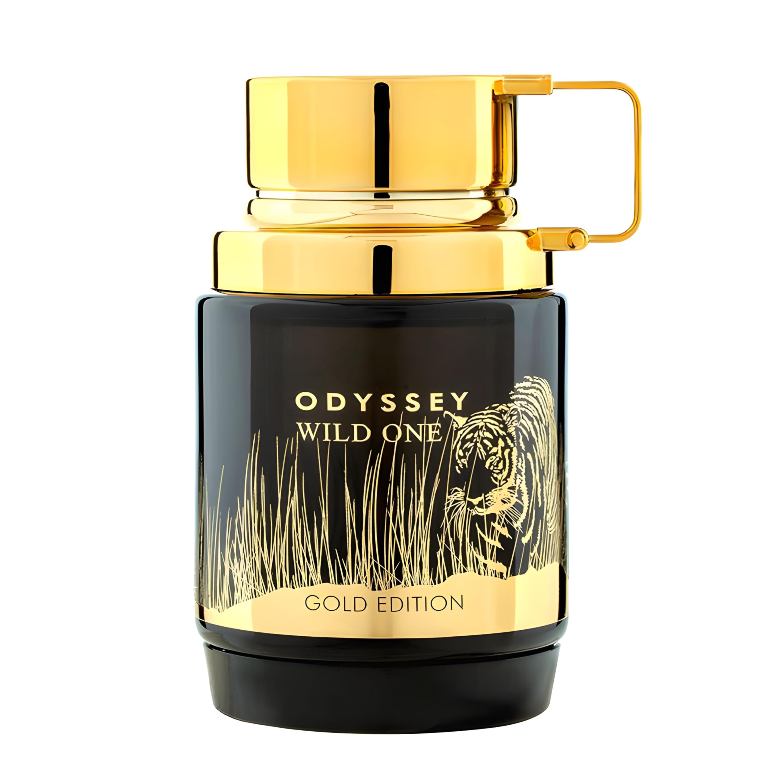 Armaf Odyssey Wild One Gold Edition bottle front, ideal for evening wear and lasting impression.