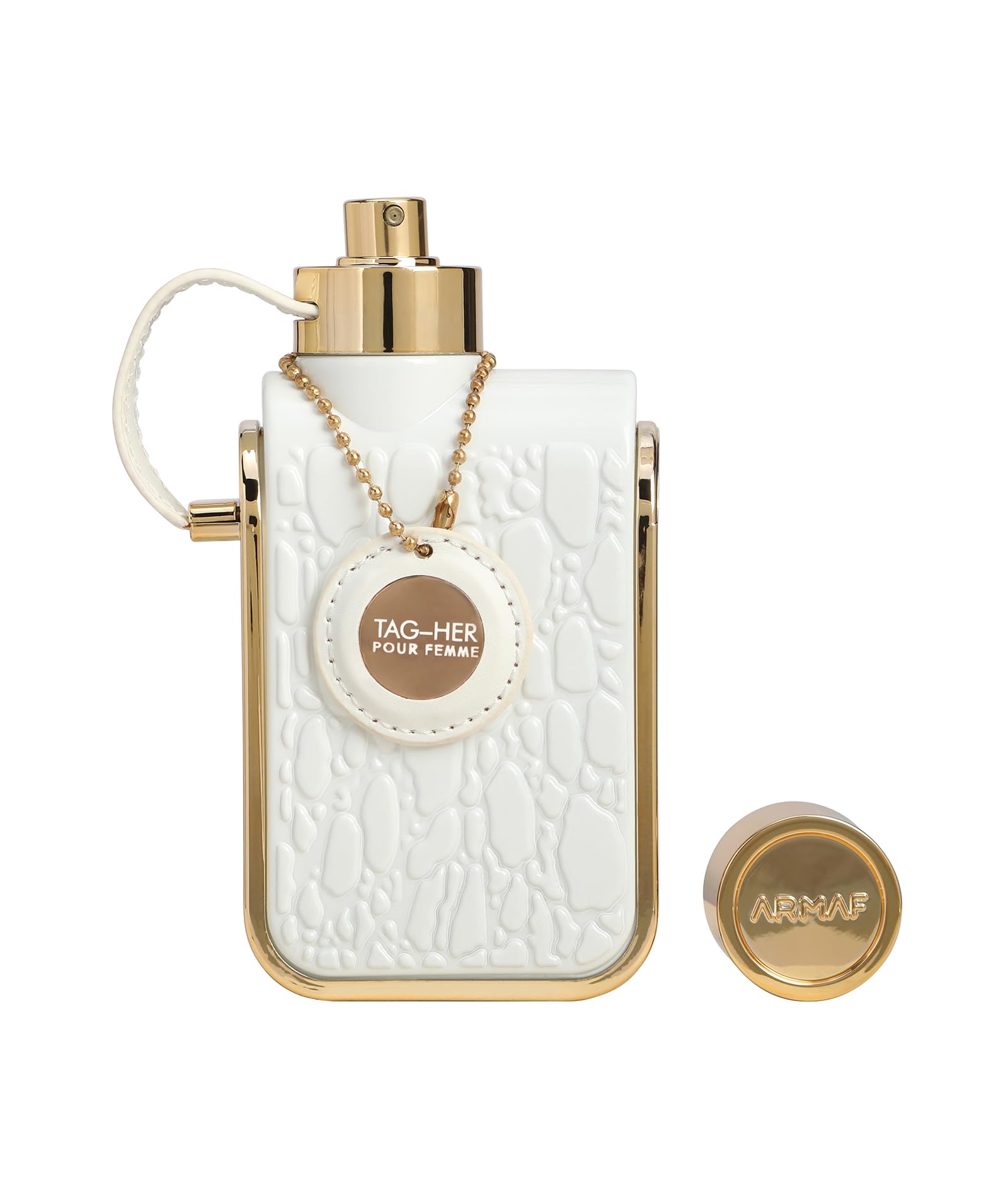 Armaf Tag Her bottle on vanity conveys suitability for all occasions