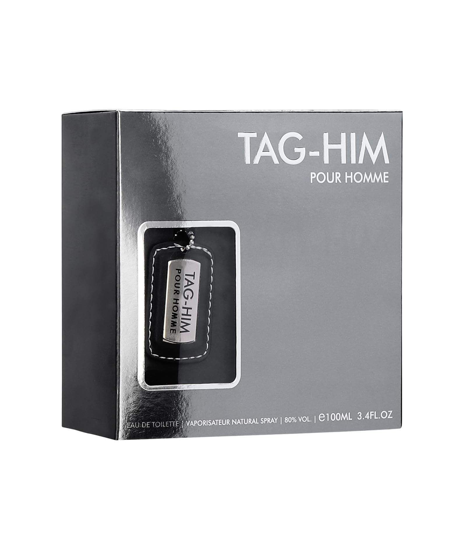 Armaf Tag Him product flat lay showing compact travel-friendly size